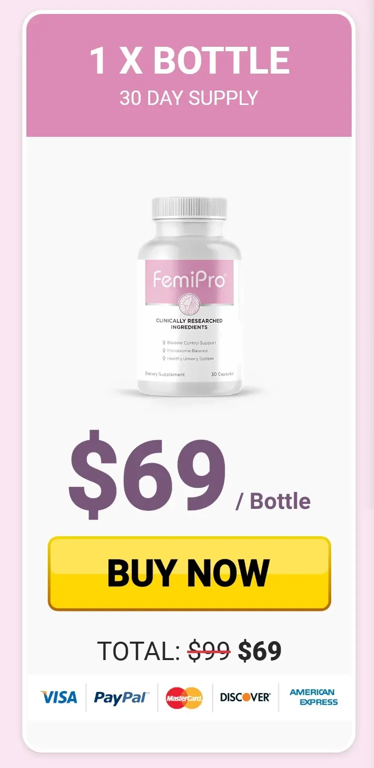 FemiPro basic pack at $69 ( 1 Bottle) 